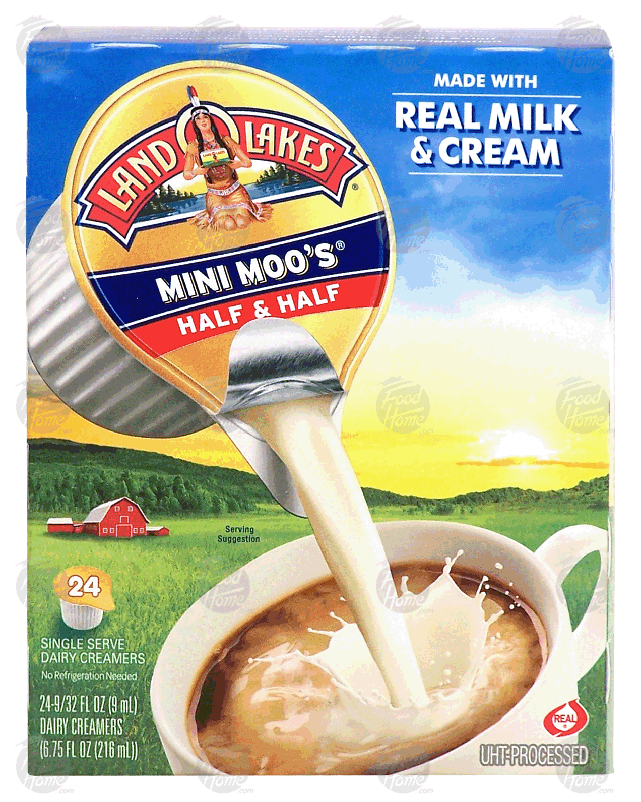 Land O Lakes(R) Mini Moos half & half, 24 single serve dairy creamers Full-Size Picture